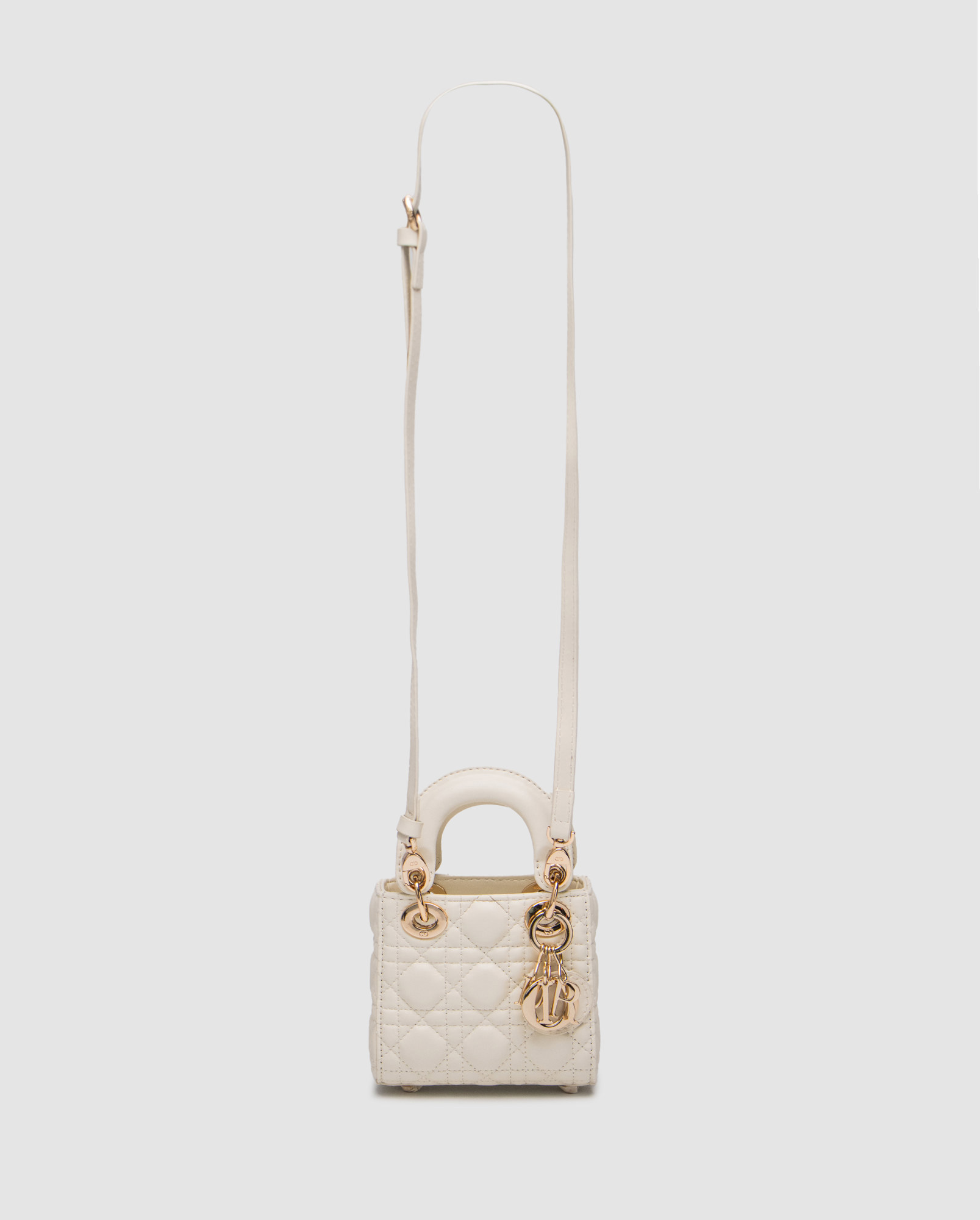 Christian Dior Micro Lady Dior Bag White - 3