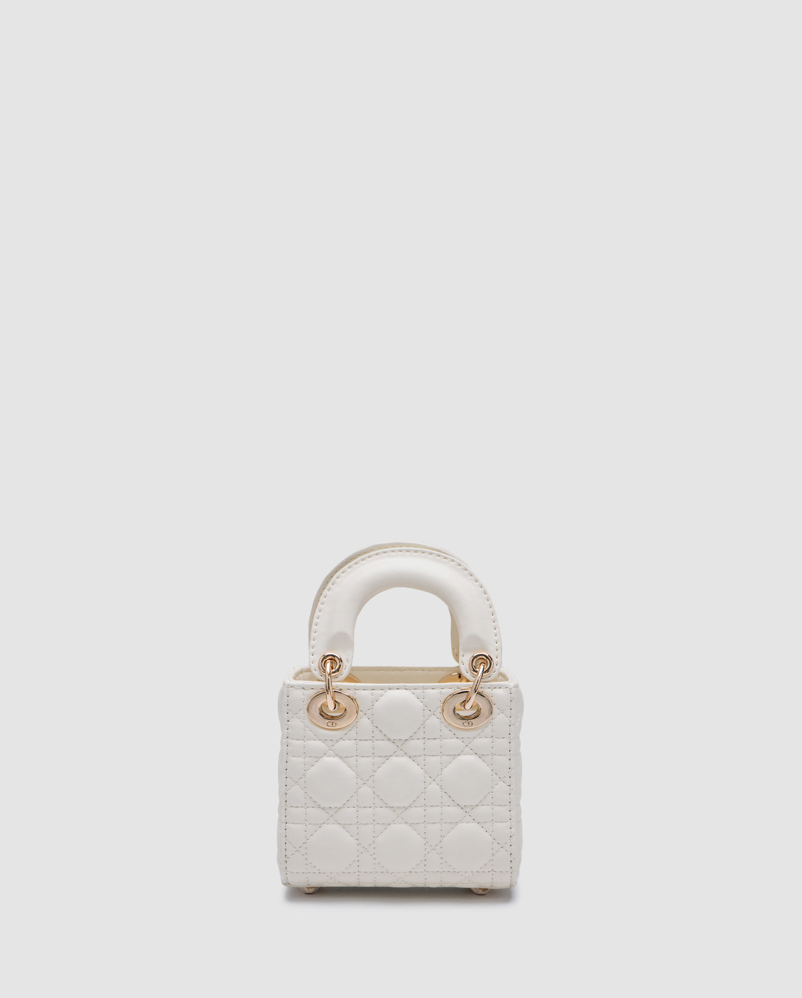 Christian Dior Micro Lady Dior Bag White - 2