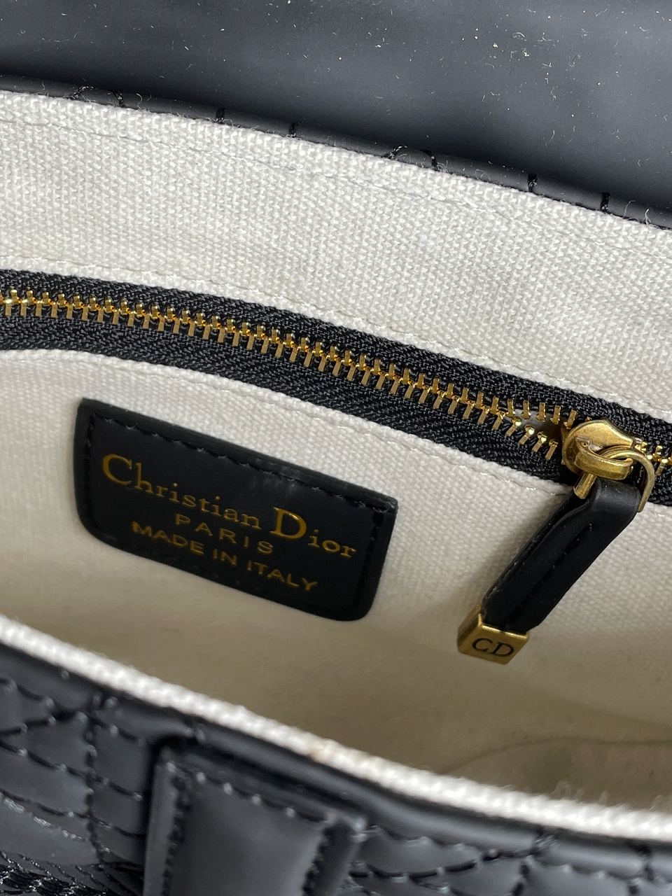 Christian Dior Saddle Bag in Ultra Matte Black - 15