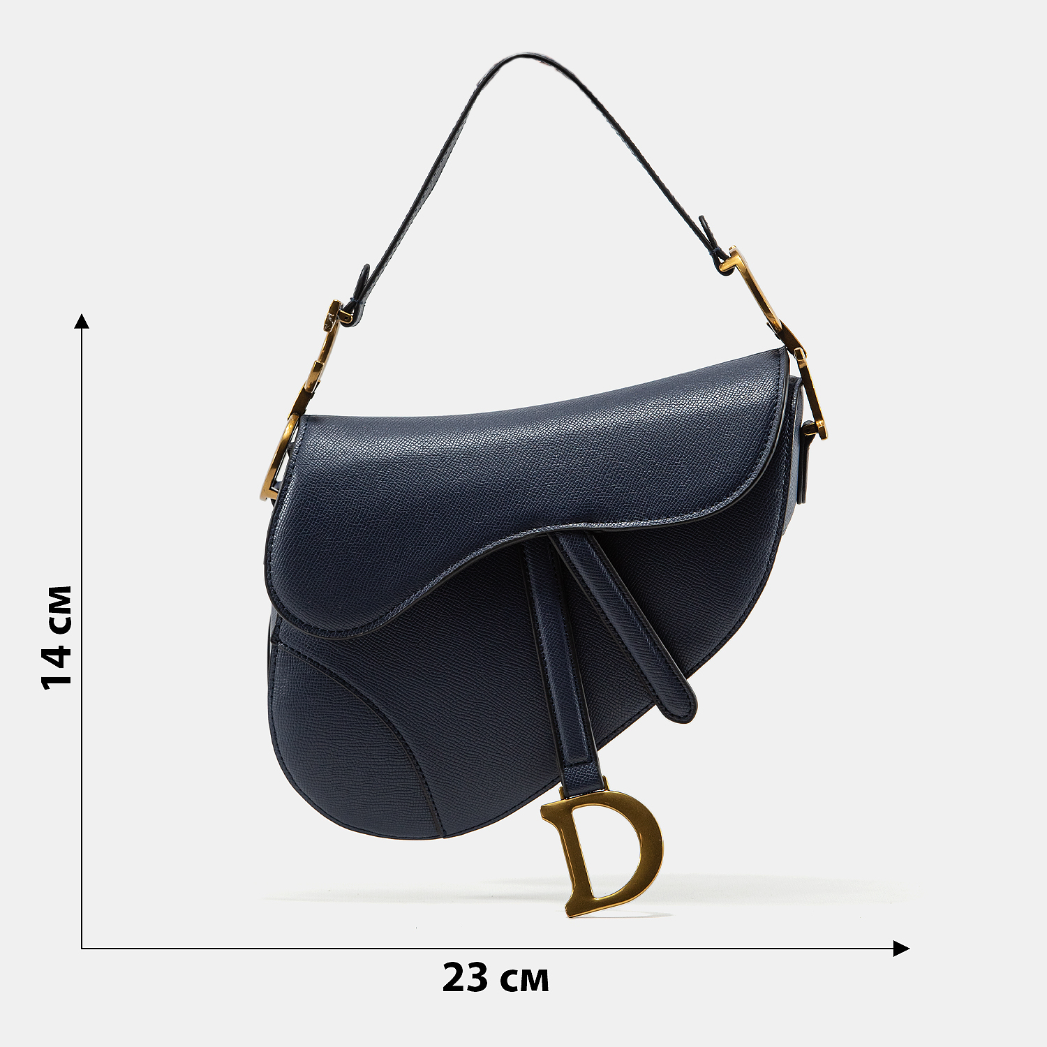 Christian Dior Saddle Bag With Strap Blue - 3