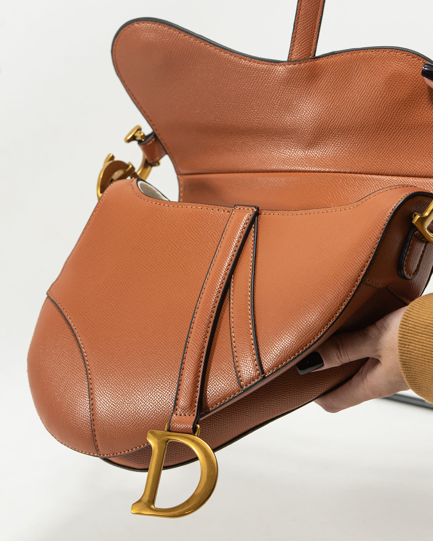 Christian Dior Saddle Bag With Strap Brown - 10