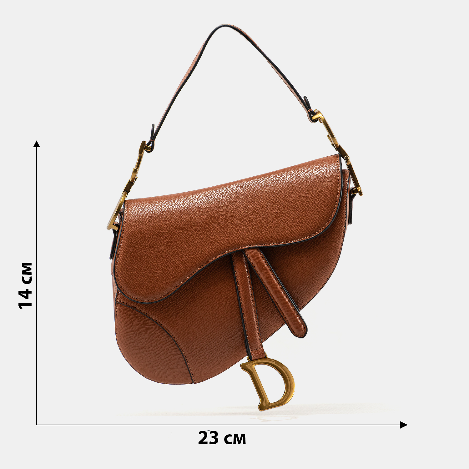 Christian Dior Saddle Bag With Strap Brown - 3
