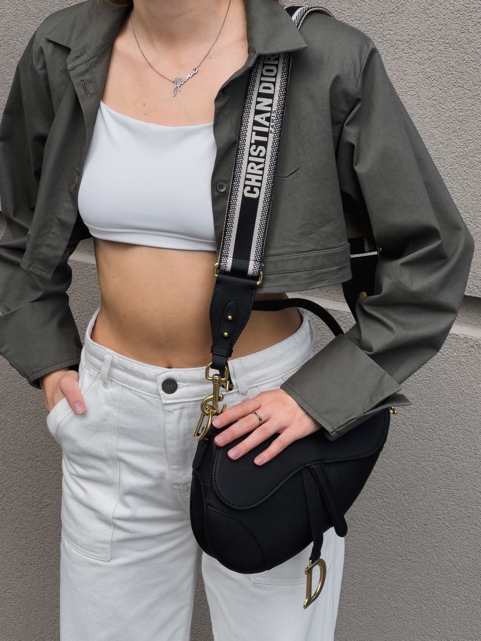 Christian Dior Saddle Calfskin Bag - 13