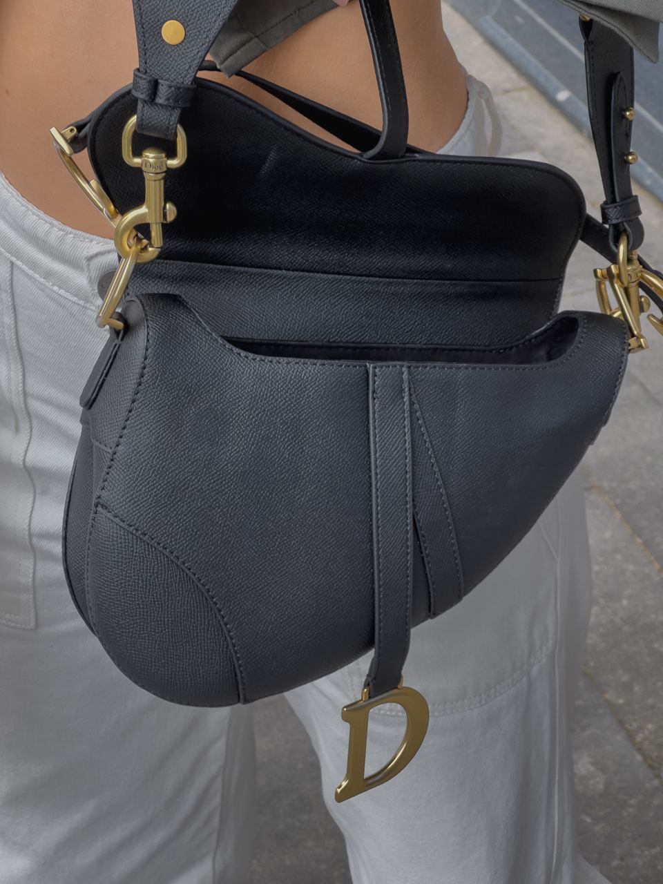 Christian Dior Saddle Calfskin Bag - 19