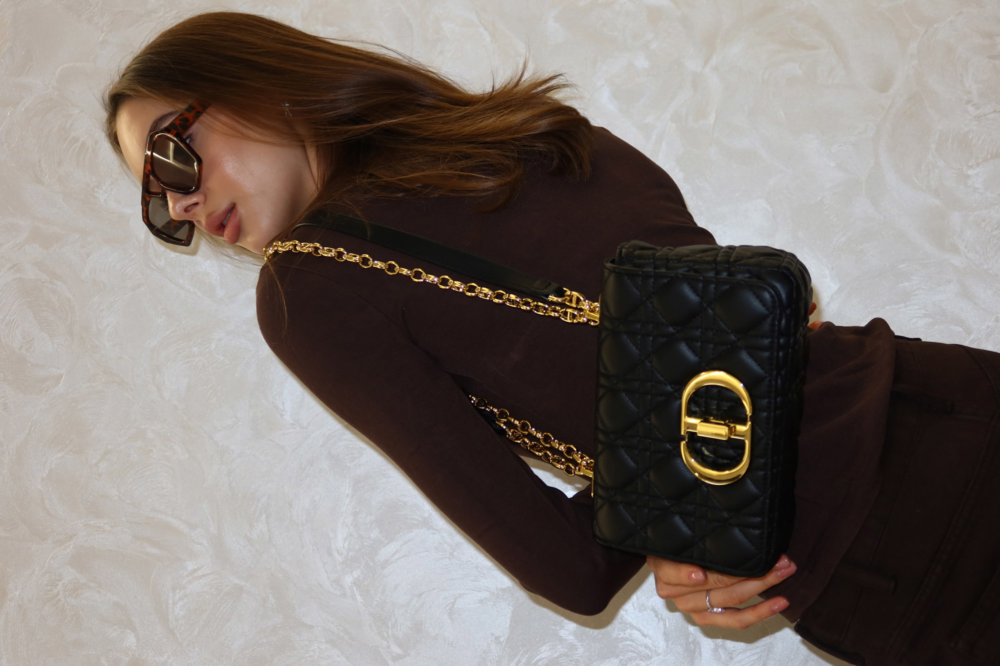Christian Dior Small Dior Caro Bag Black [оригінальна коробка] - 14