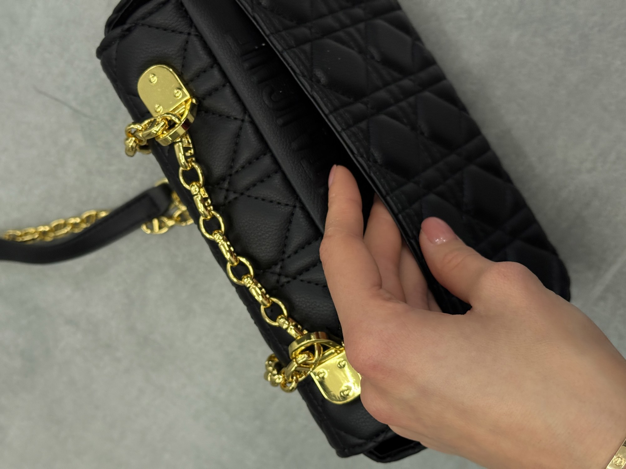 Christian Dior Small Dior Caro Bag Black [оригінальна коробка] - 10