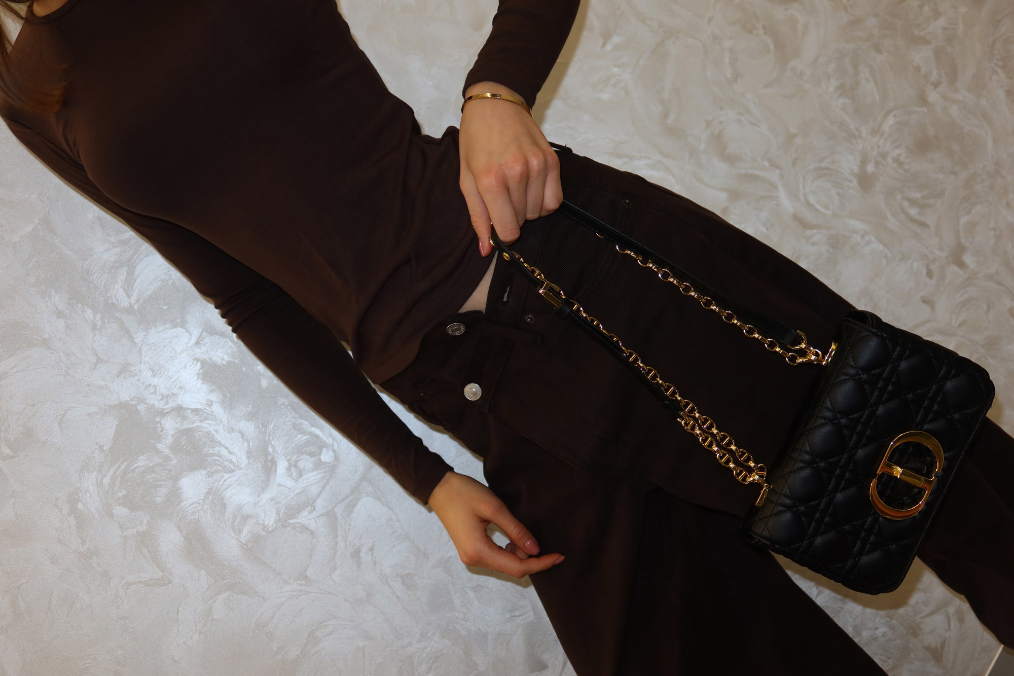 Christian Dior Small Dior Caro Bag Black [оригінальна коробка] - 11