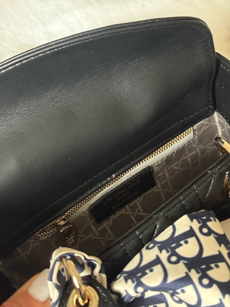 Christian Dior Small Lady Dior Black/Gold - 13