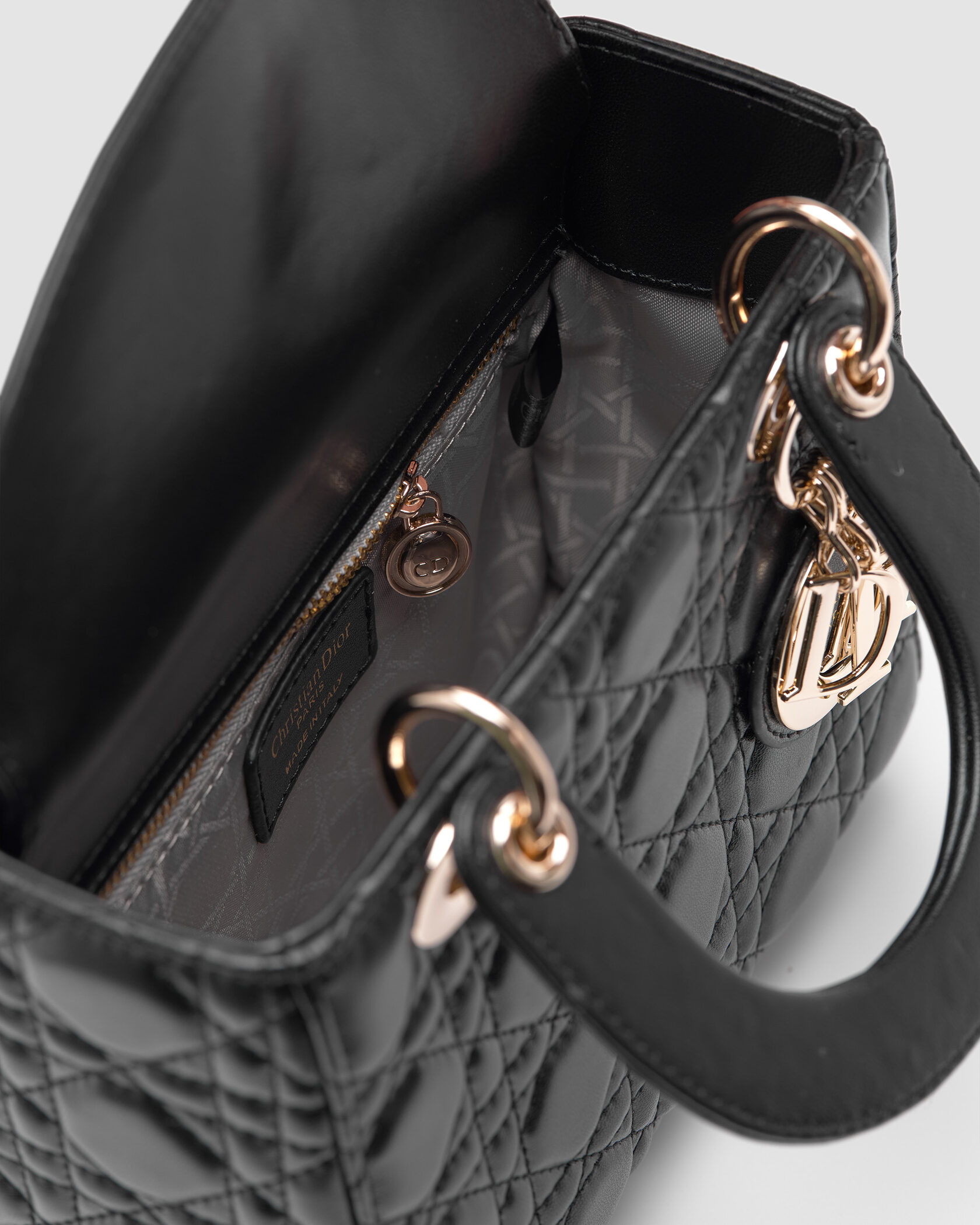 Christian Dior Small Lady Dior My ABCDIOR Bag Black - 5