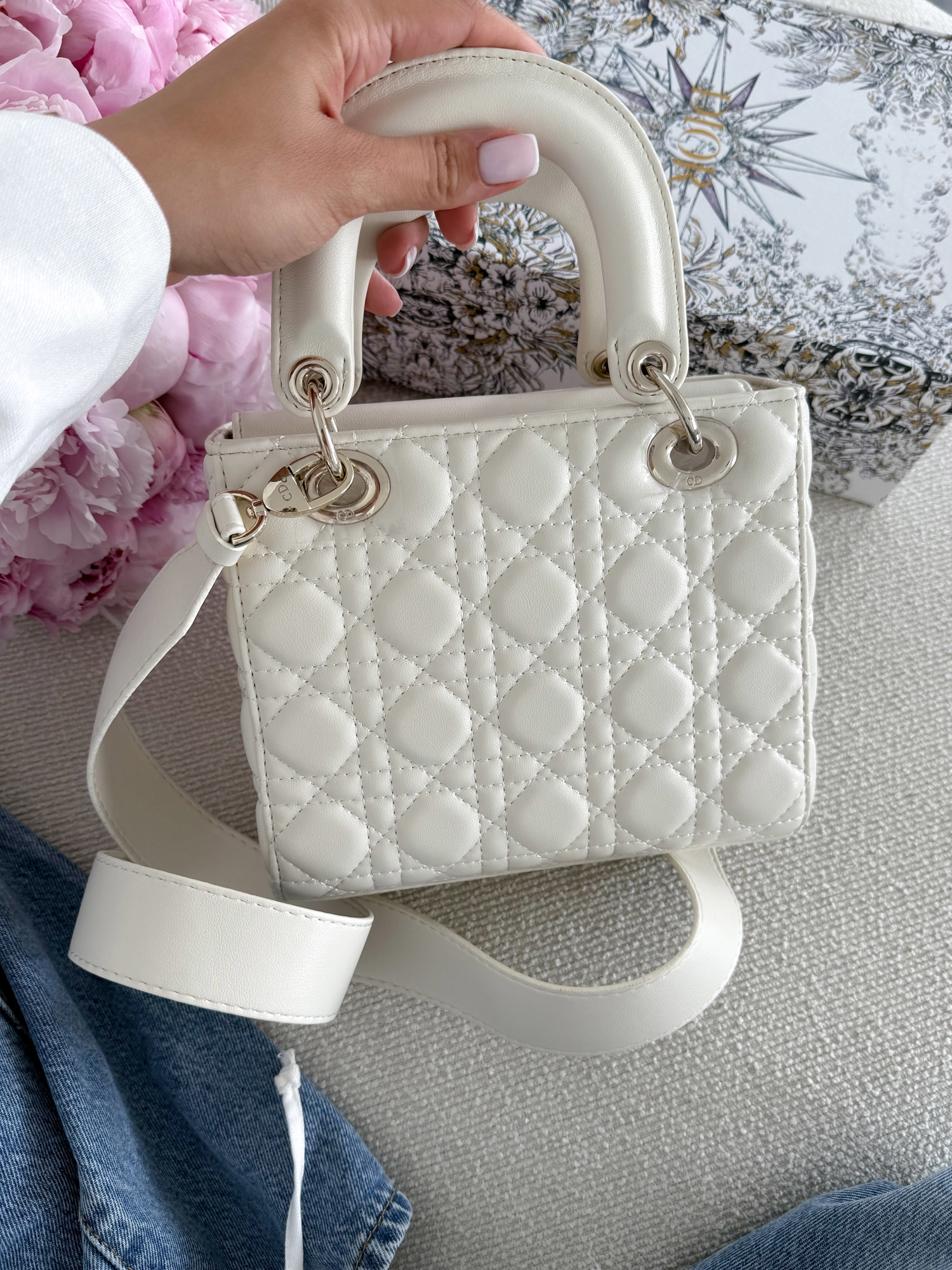 Christian Dior Small Lady Dior My ABCDIOR Bag Milk [оригінальна к - 7