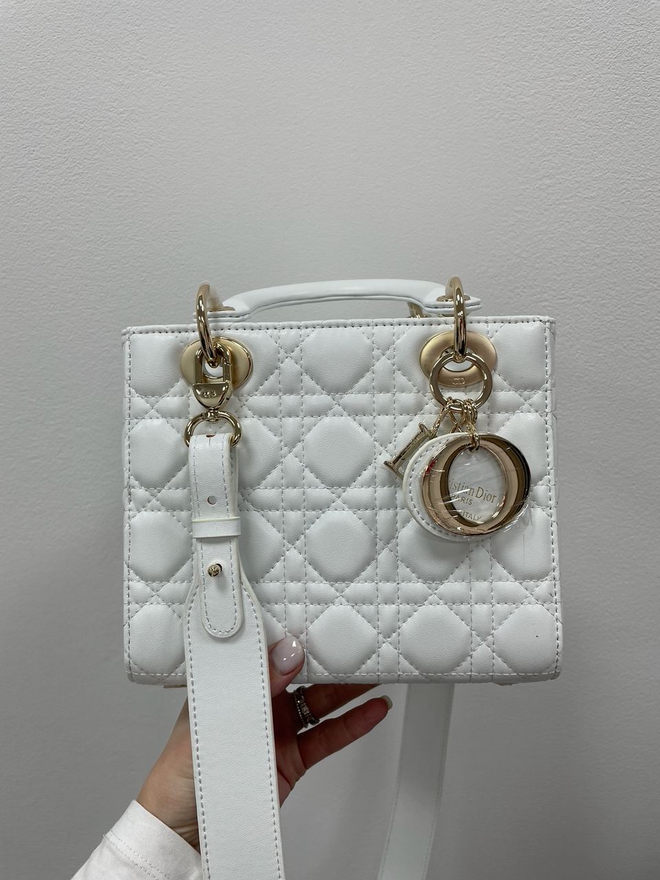 Christian Dior Small Lady Dior My ABCDIOR Bag White - 4