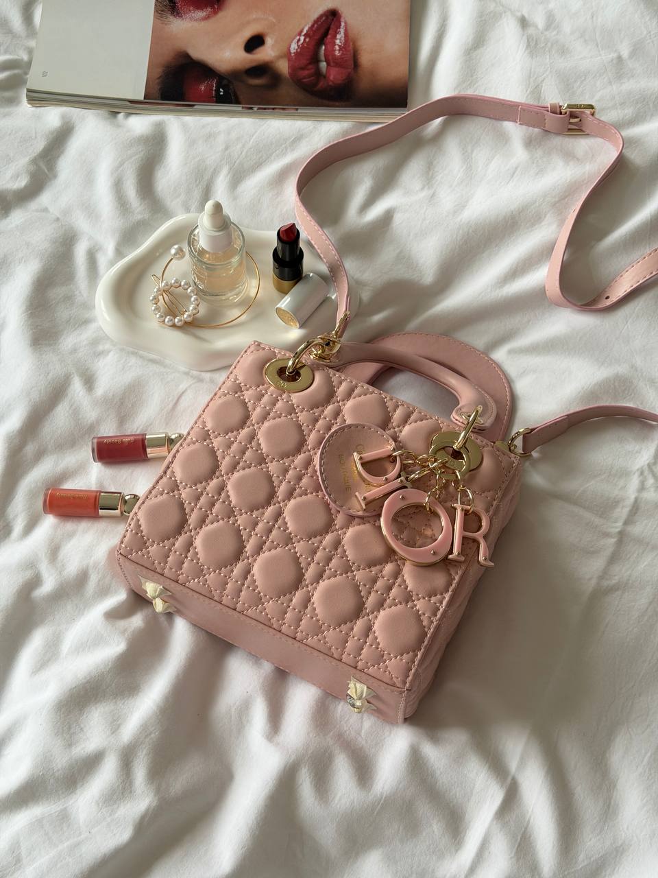 Christian Dior Small Lady Dior Pink - 17