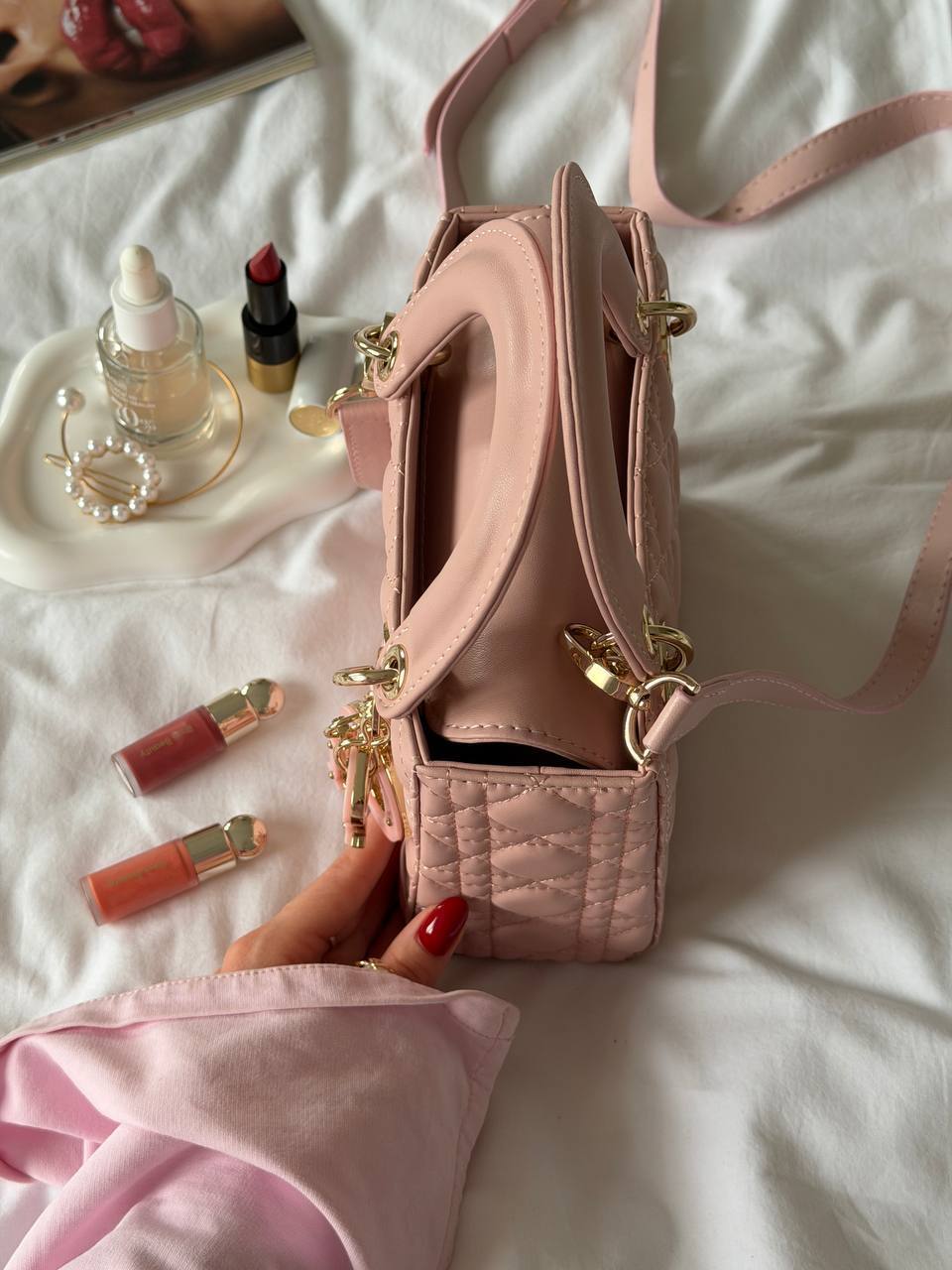 Christian Dior Small Lady Dior Pink - 9