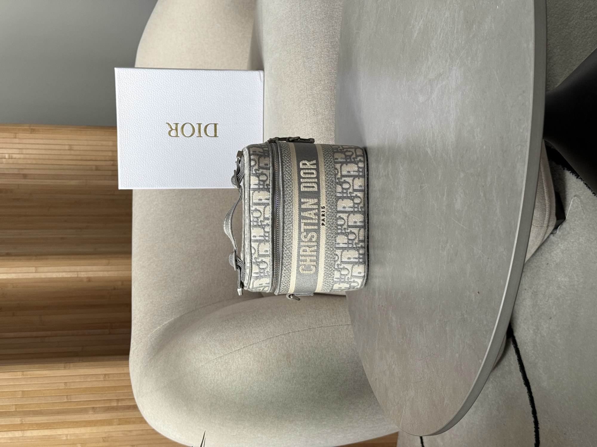 Christian Dior Travel Small Vanity Bag Grey - 12