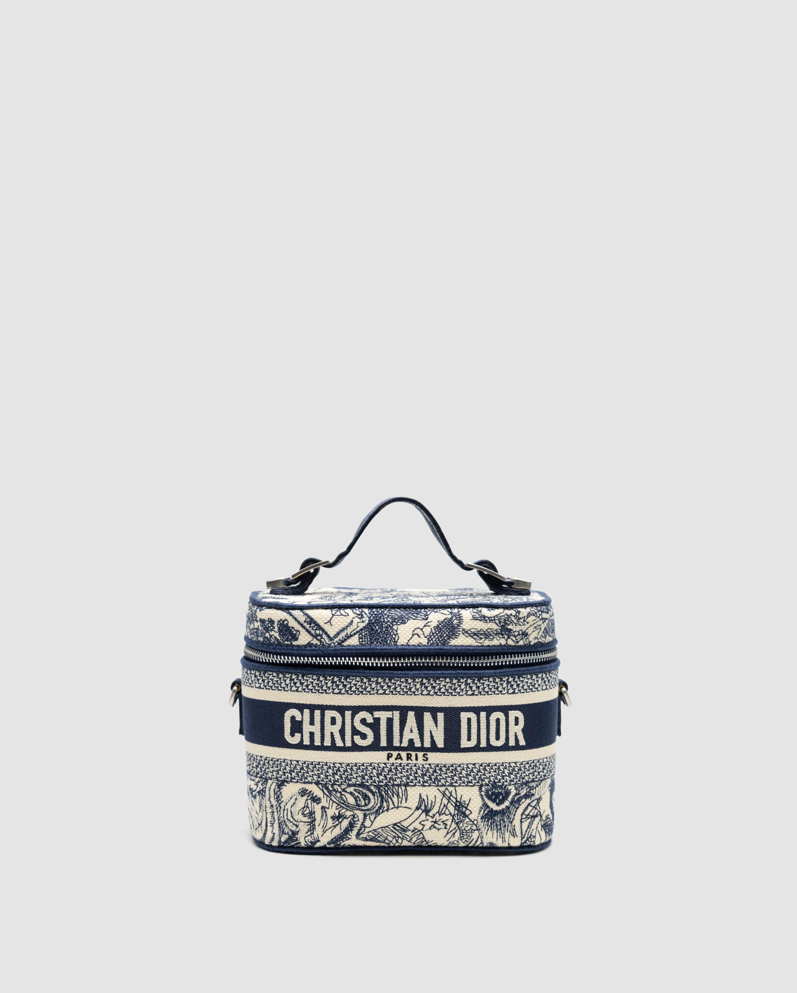 Christian Dior Travel Small Vanity Bag Navy Blue - 2