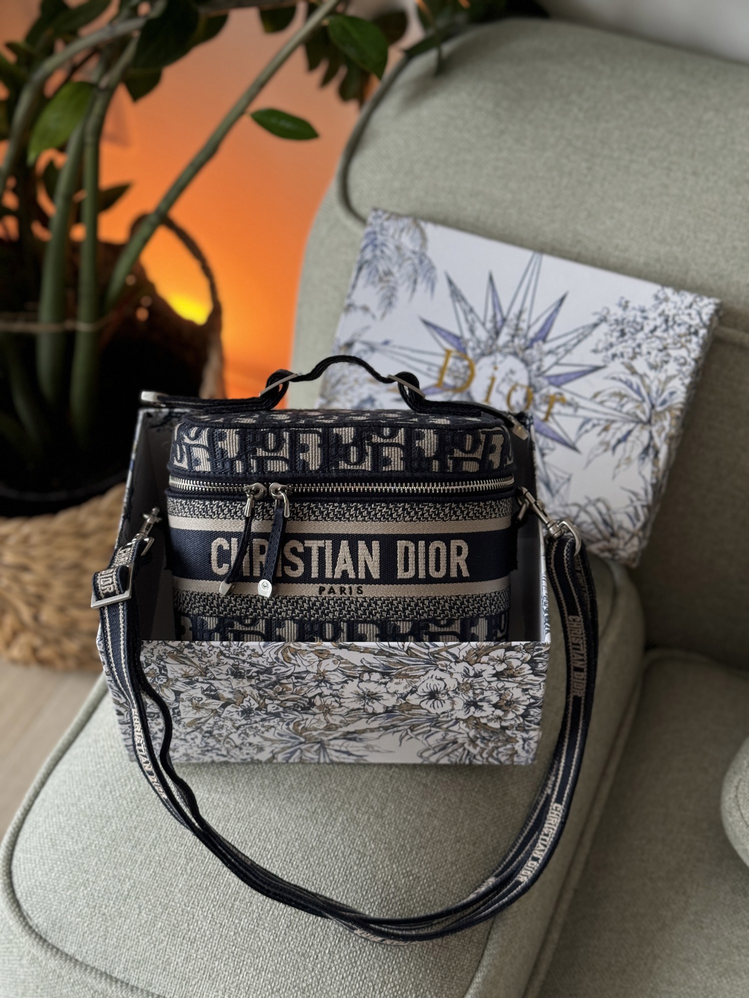 Christian Dior Travel Small Vanity Oblique Blue - 11