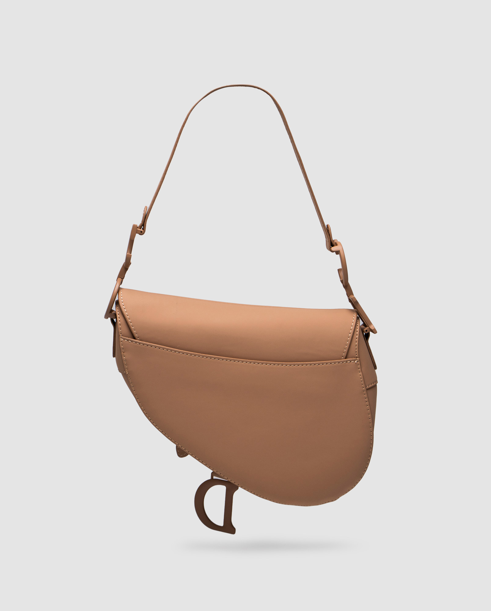 Christian Dior Ultra Matte Calfskin Saddle Bag Beige - 2