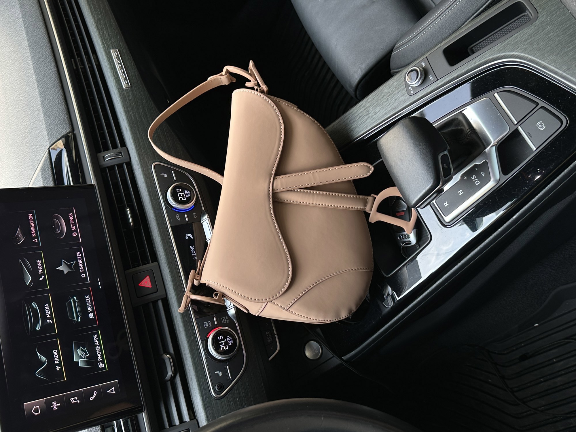 Christian Dior Ultra Matte Calfskin Saddle Bag Beige - 11