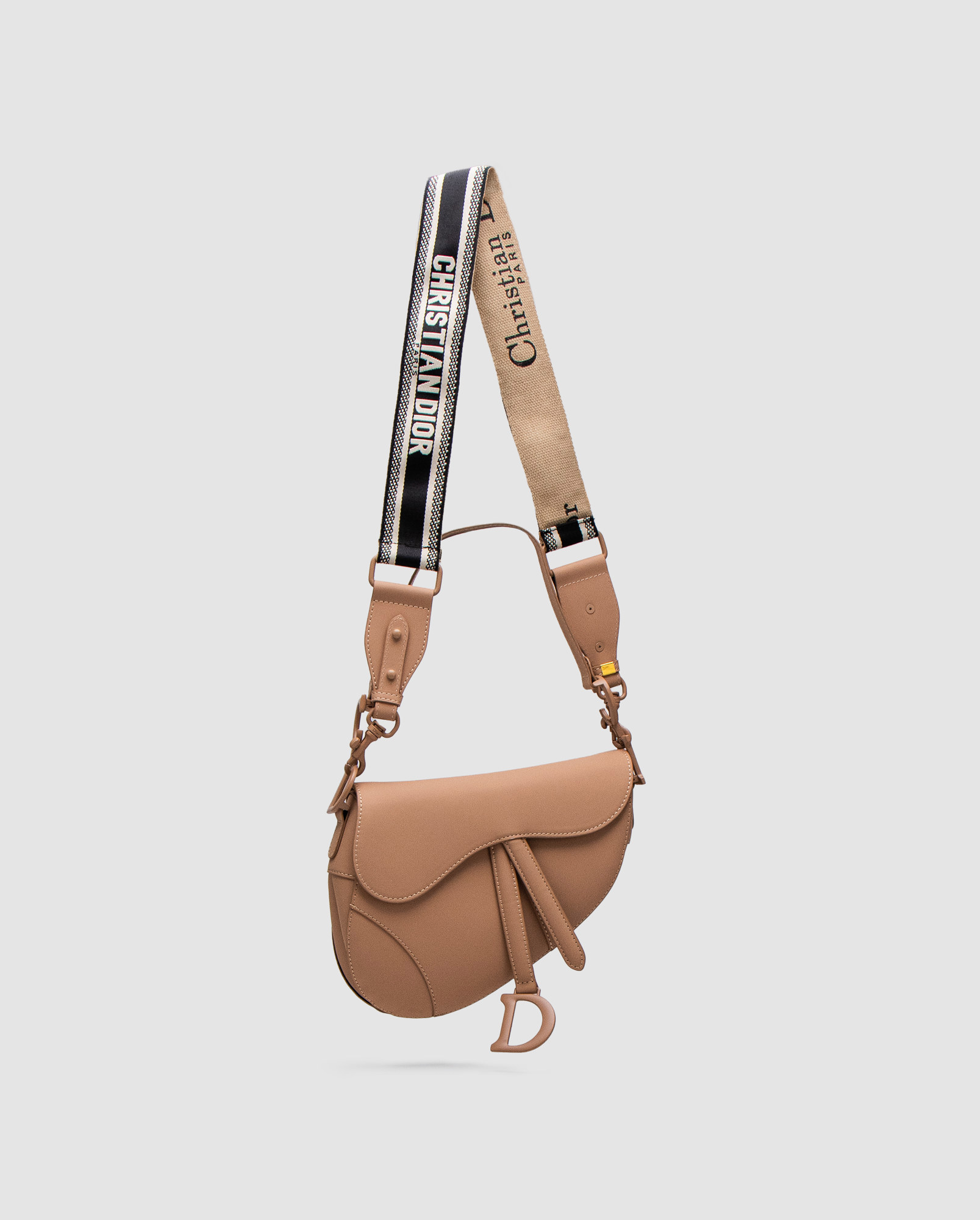 Christian Dior Ultra Matte Calfskin Saddle Bag Beige - 3