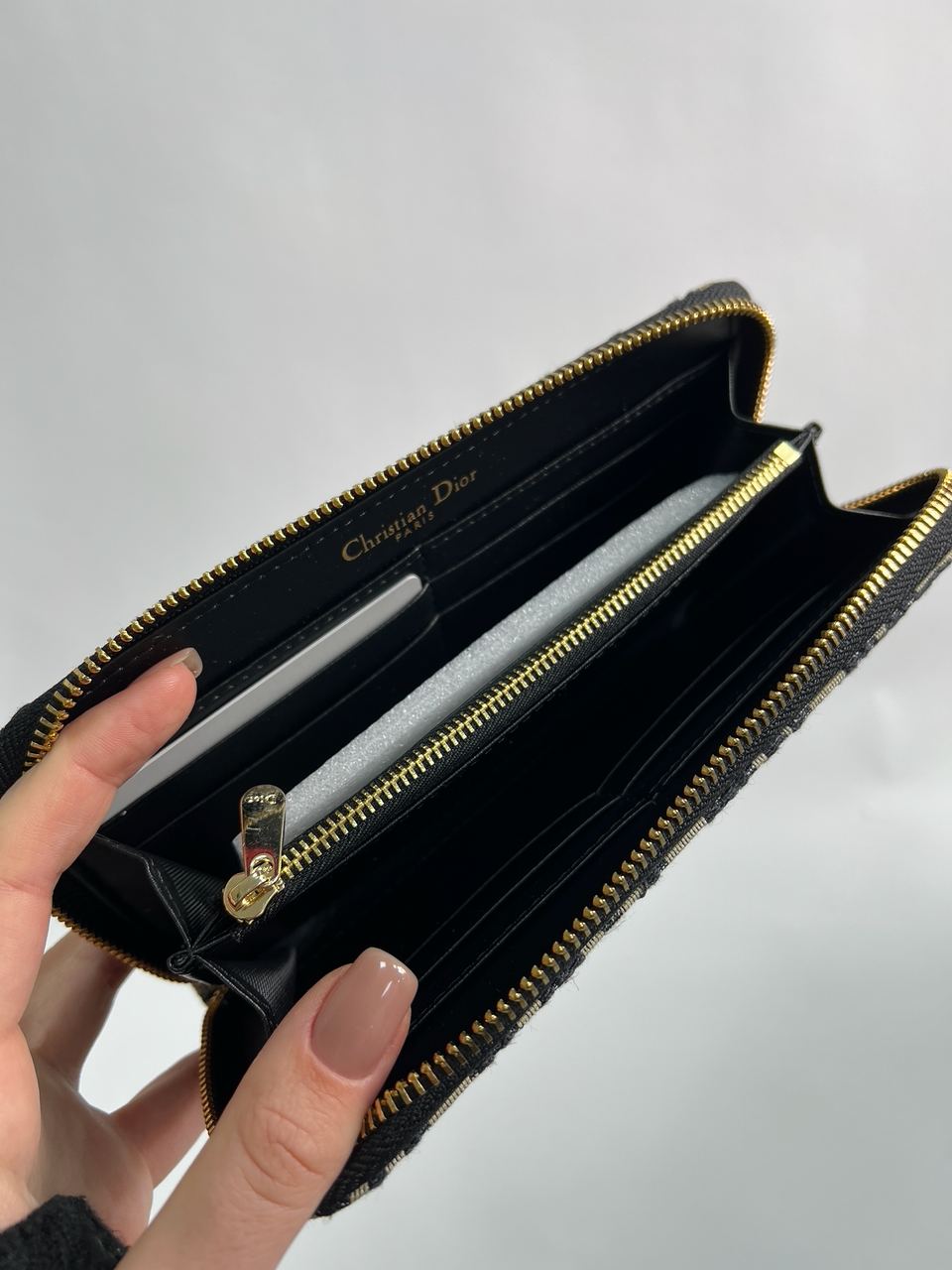 Christian Dior Wallet Blue Oblique Jacquard Blue - 13