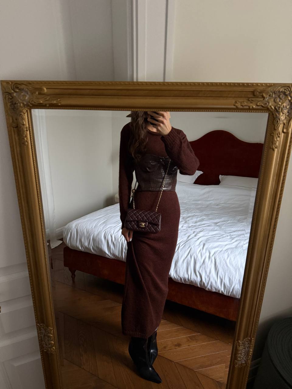 Classic 1.55 Small Single Flap in burgundy - 3