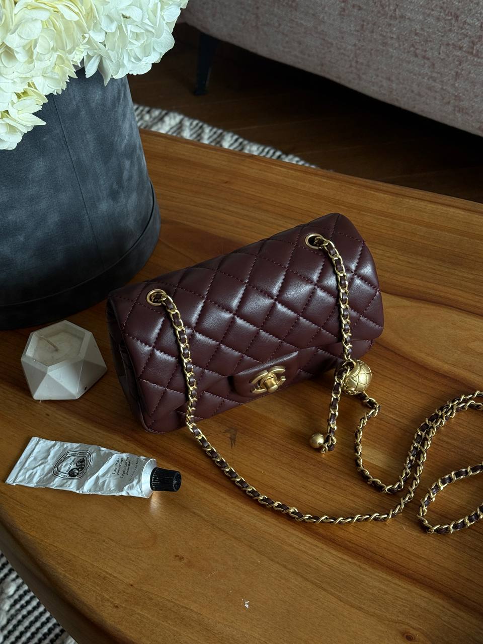 Classic 1.55 Small Single Flap in burgundy - 6