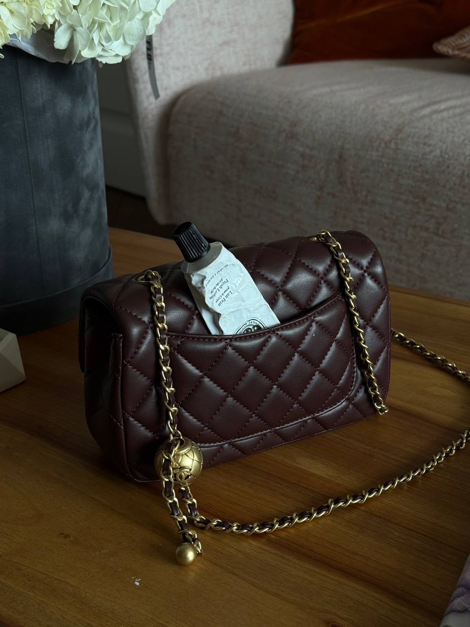 Classic 1.55 Small Single Flap in burgundy - 7