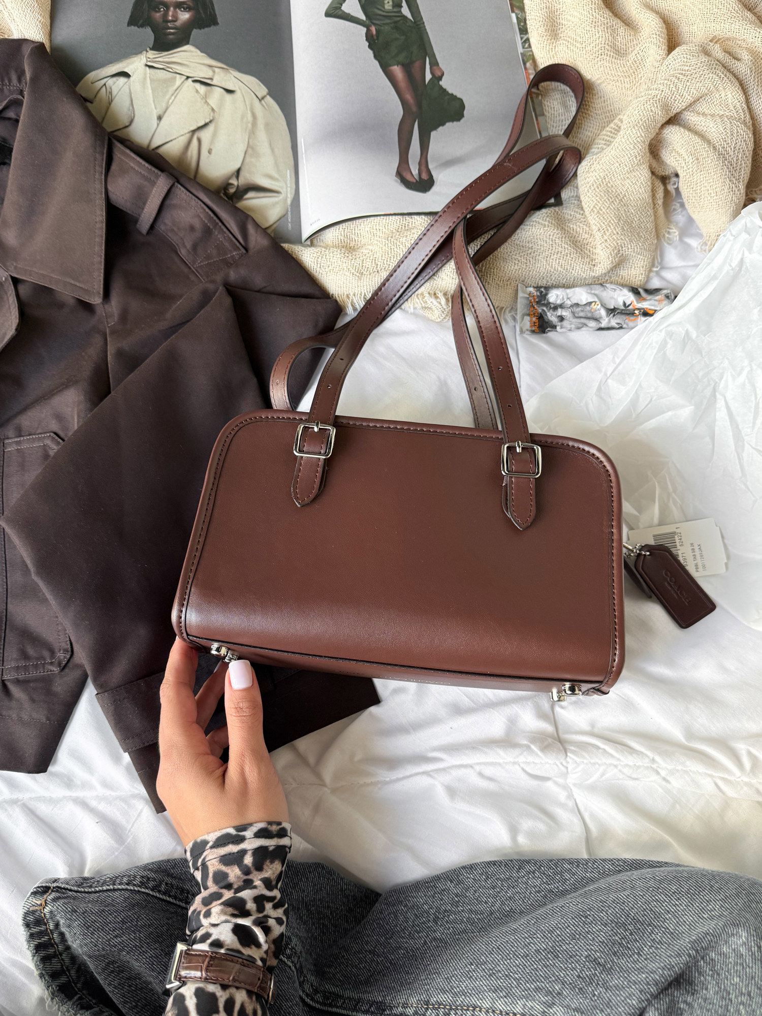Coach 1941 Swing Zip Bag Brown [оригінальна коробка] - 8