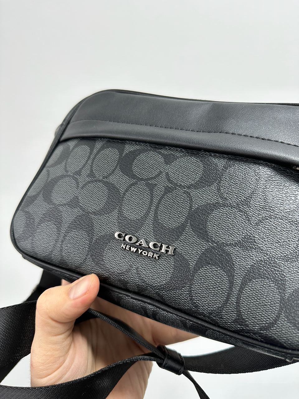 Coach Academy Crossbody Signature Canvas Blue - 9