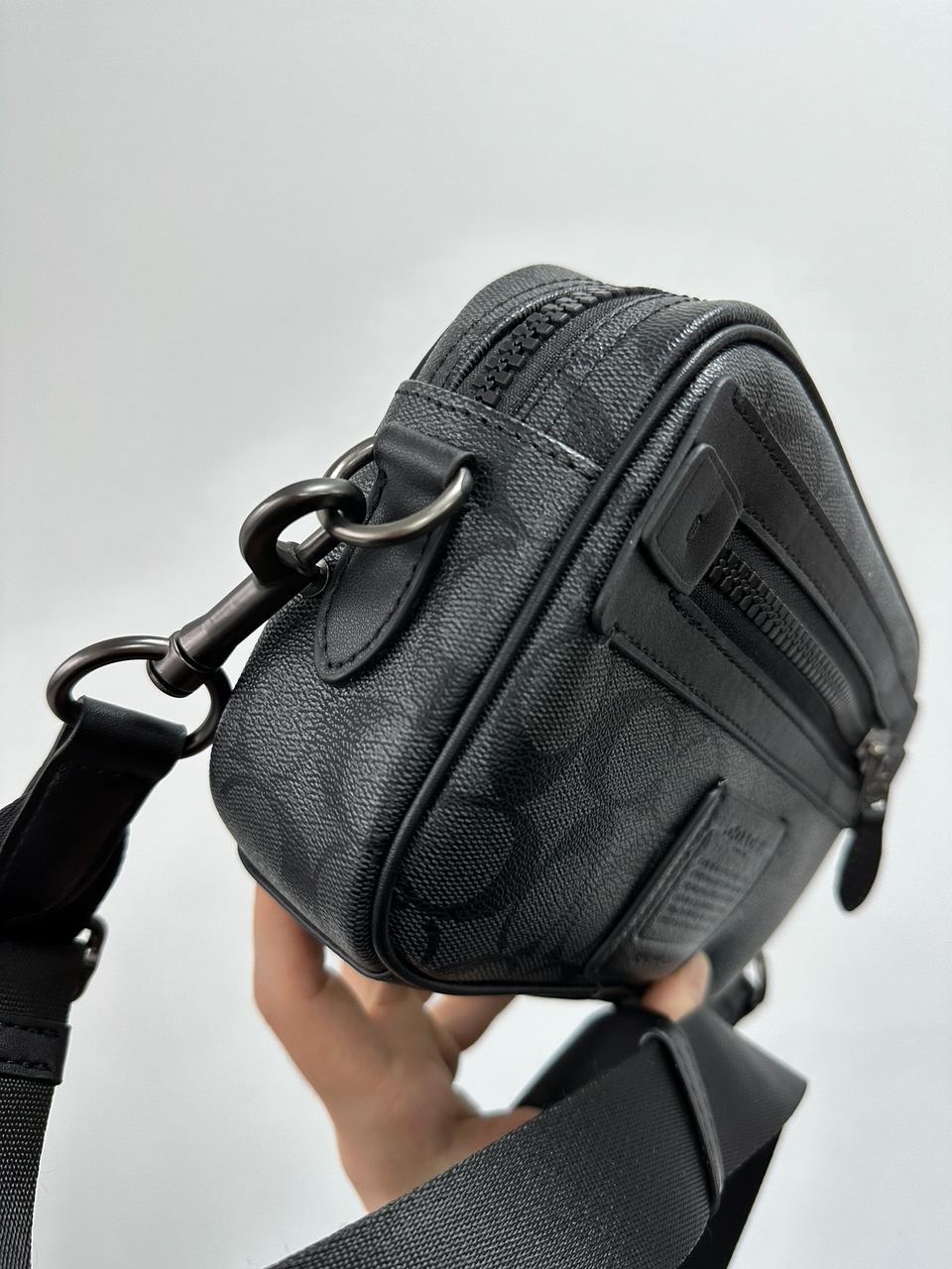 Coach Academy Crossbody Signature Canvas Blue - 11