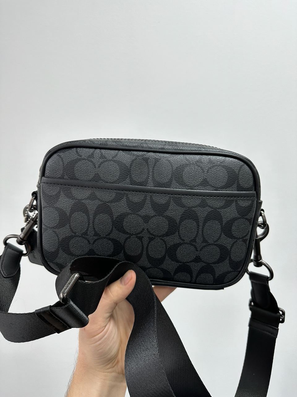 Coach Academy Crossbody Signature Canvas Blue - 9