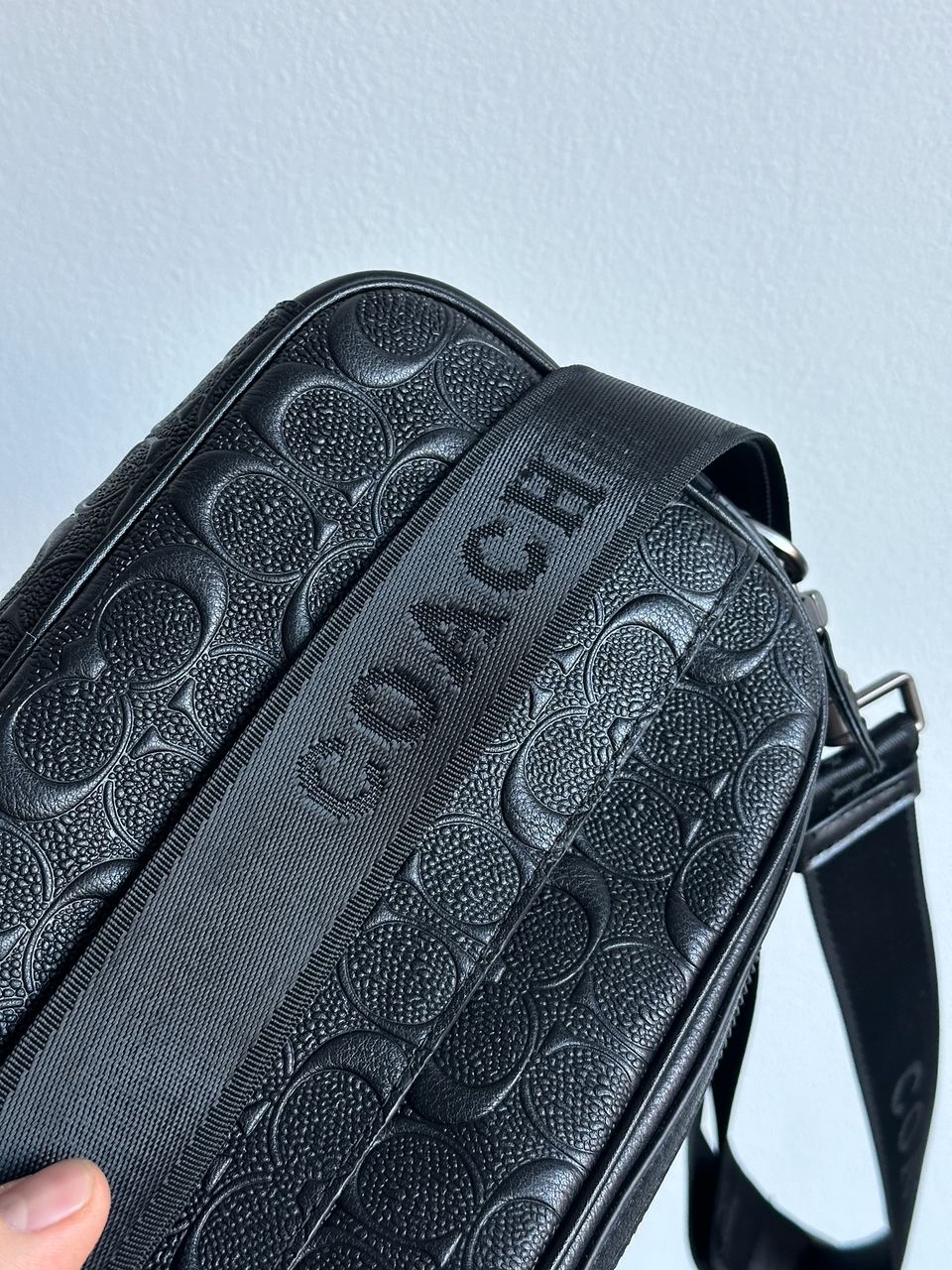 Coach Academy Crossbody Signature Leather Black - 14