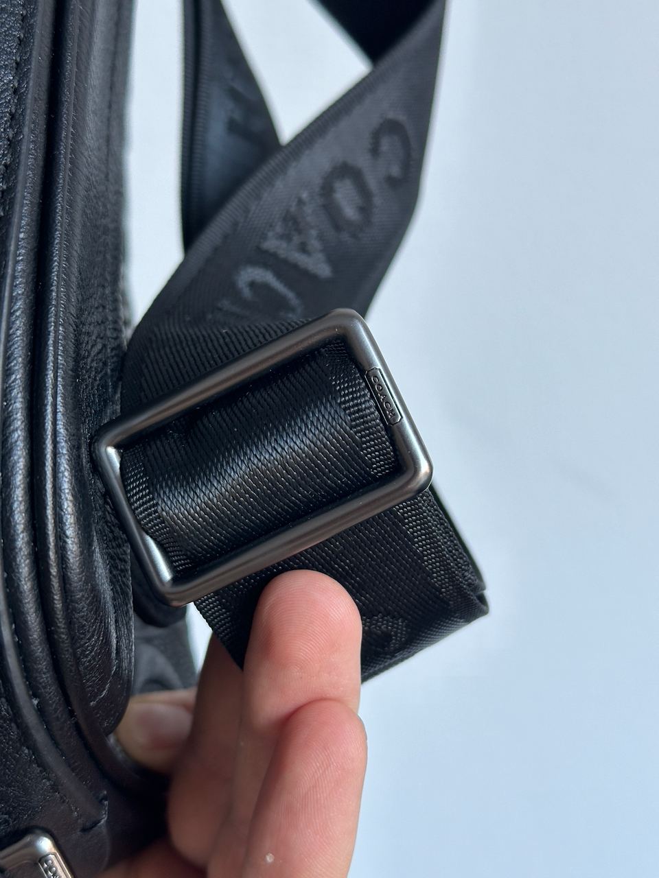 Coach Academy Crossbody Signature Leather Black - 15