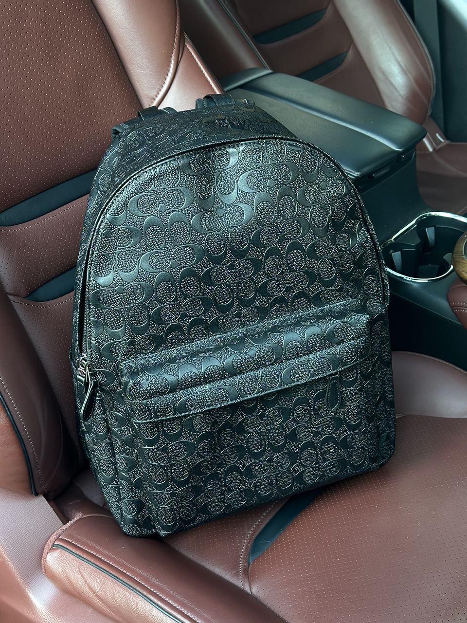 Coach Academy Crossbody Signature Leather Black - 2