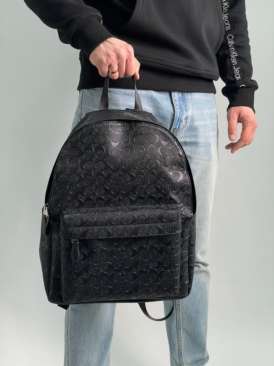 Coach Academy Crossbody Signature Leather Black - 3