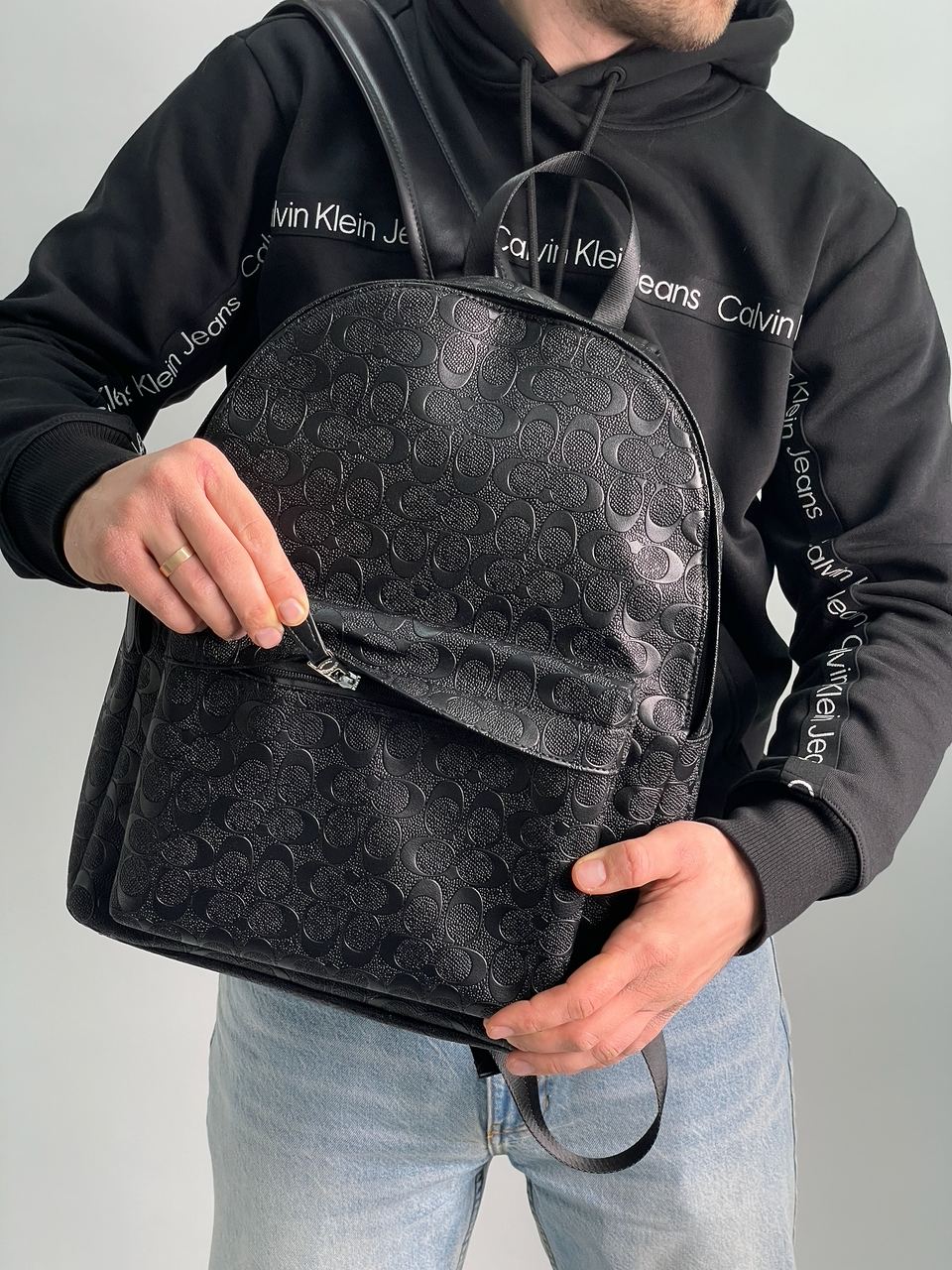 Coach Academy Crossbody Signature Leather Black - 5