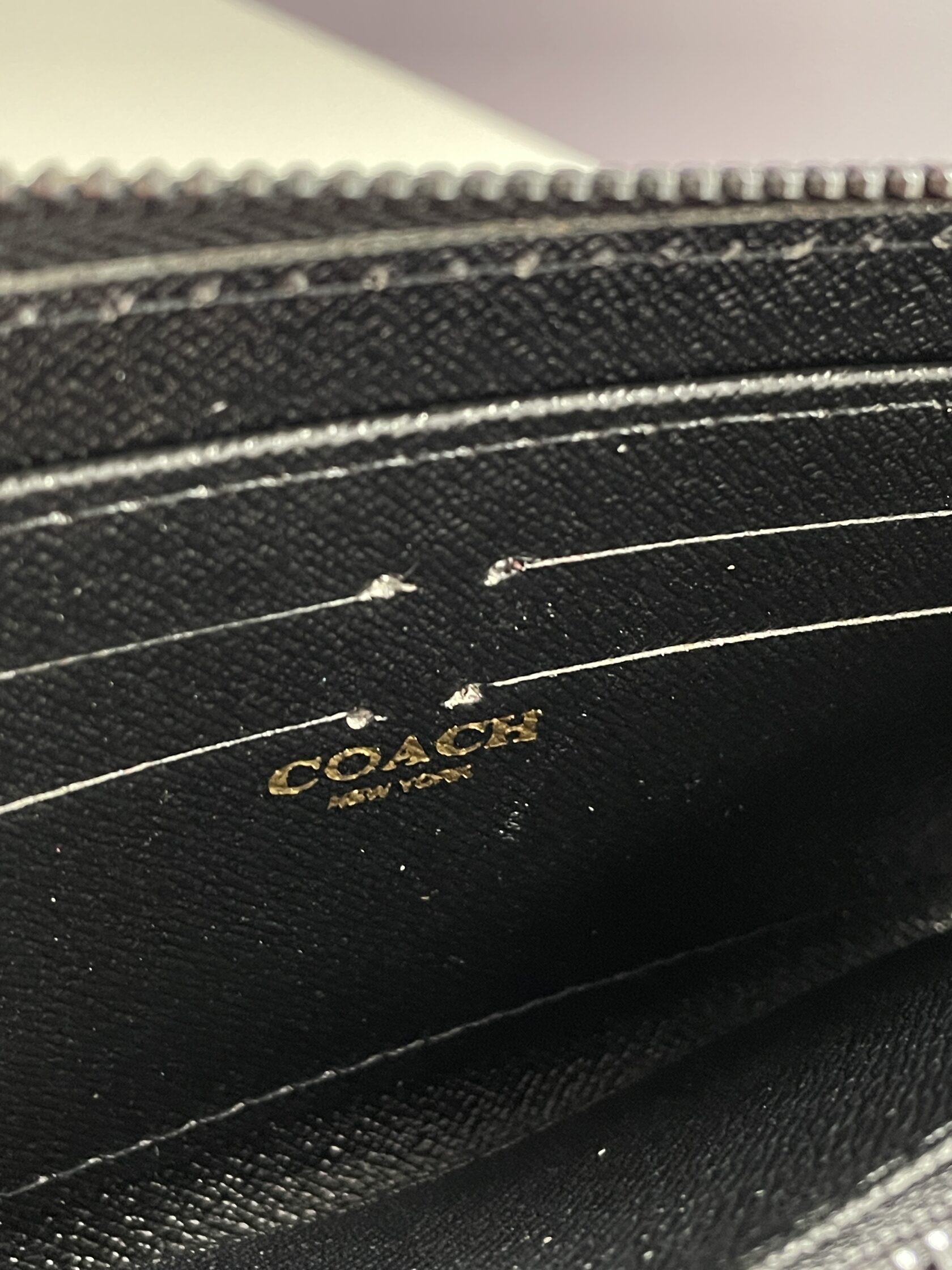 Coach Accordion Wallet In Signature Canvas Brown - 11