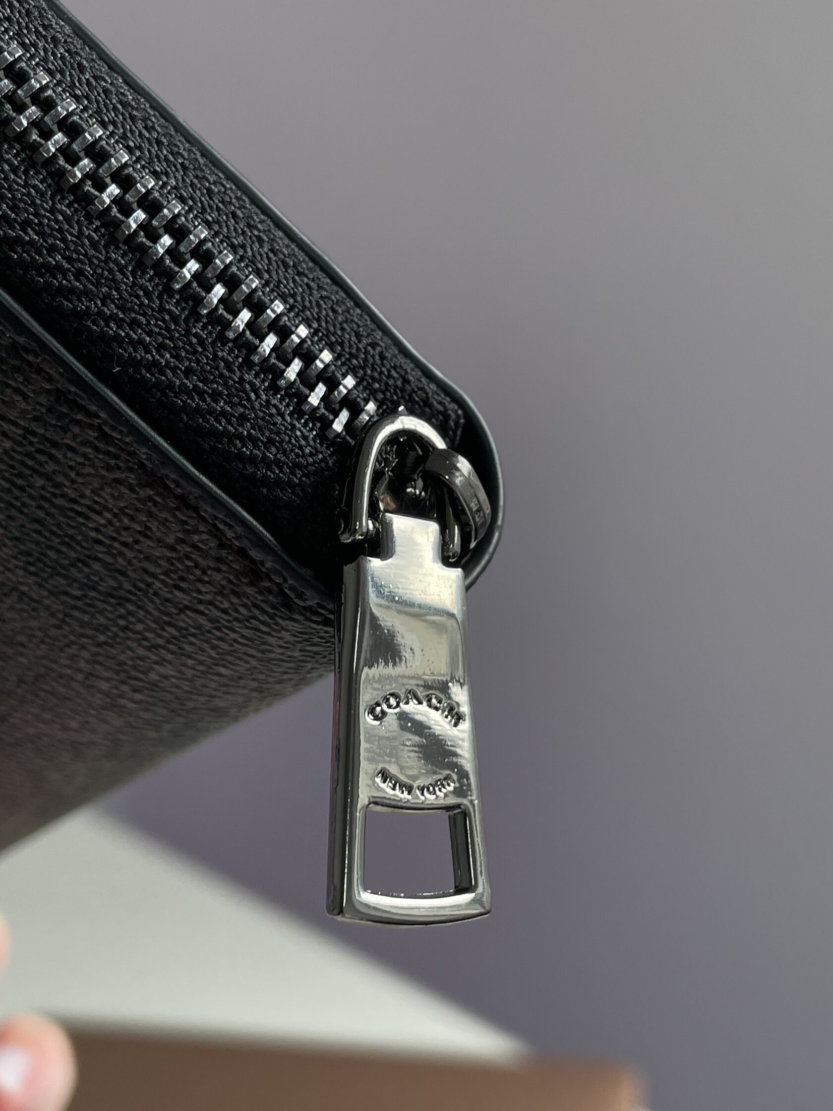 Coach Accordion Wallet In Signature Canvas Brown - 7