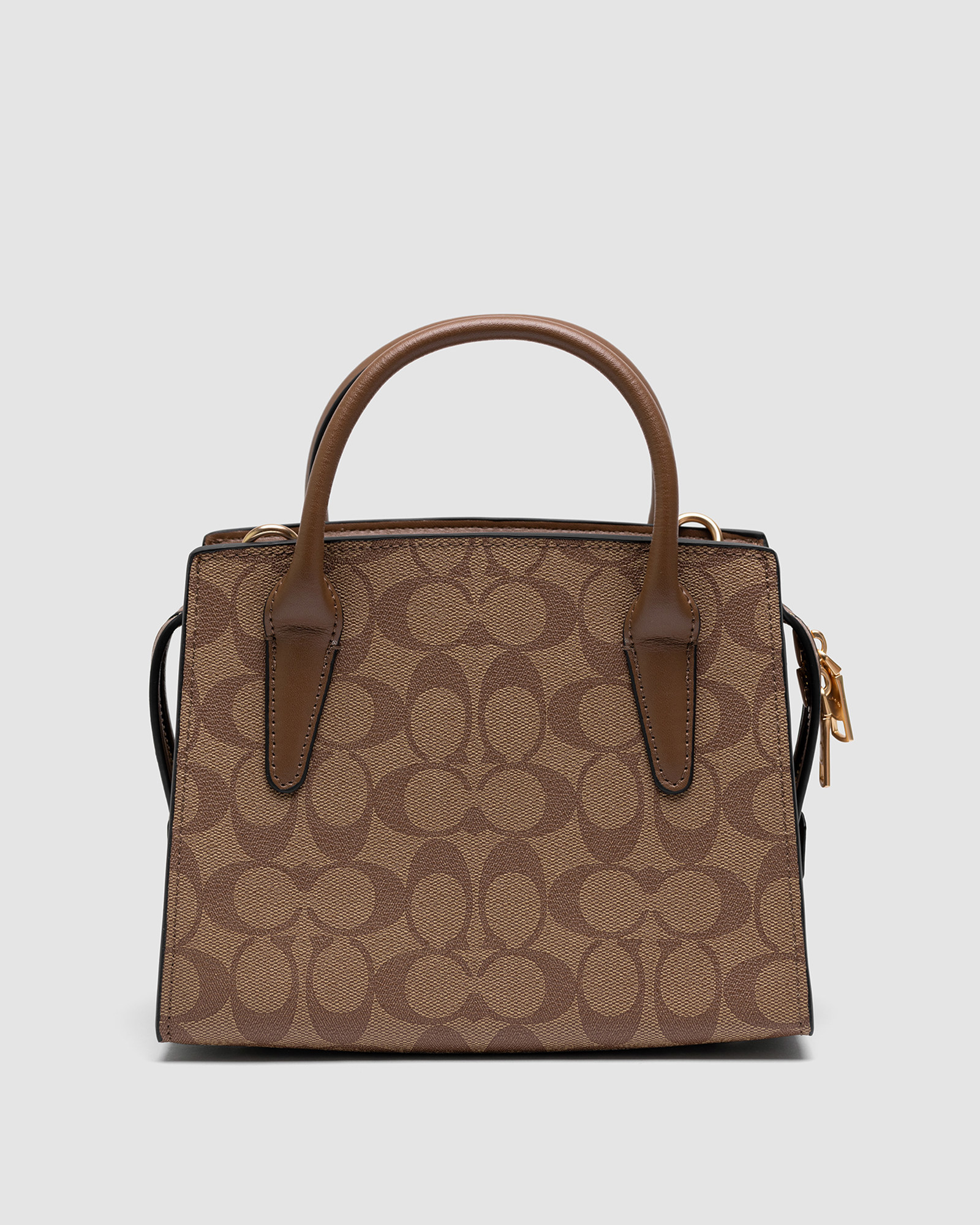 Coach Andrea Carryall In Signature Canvas Beige - 2