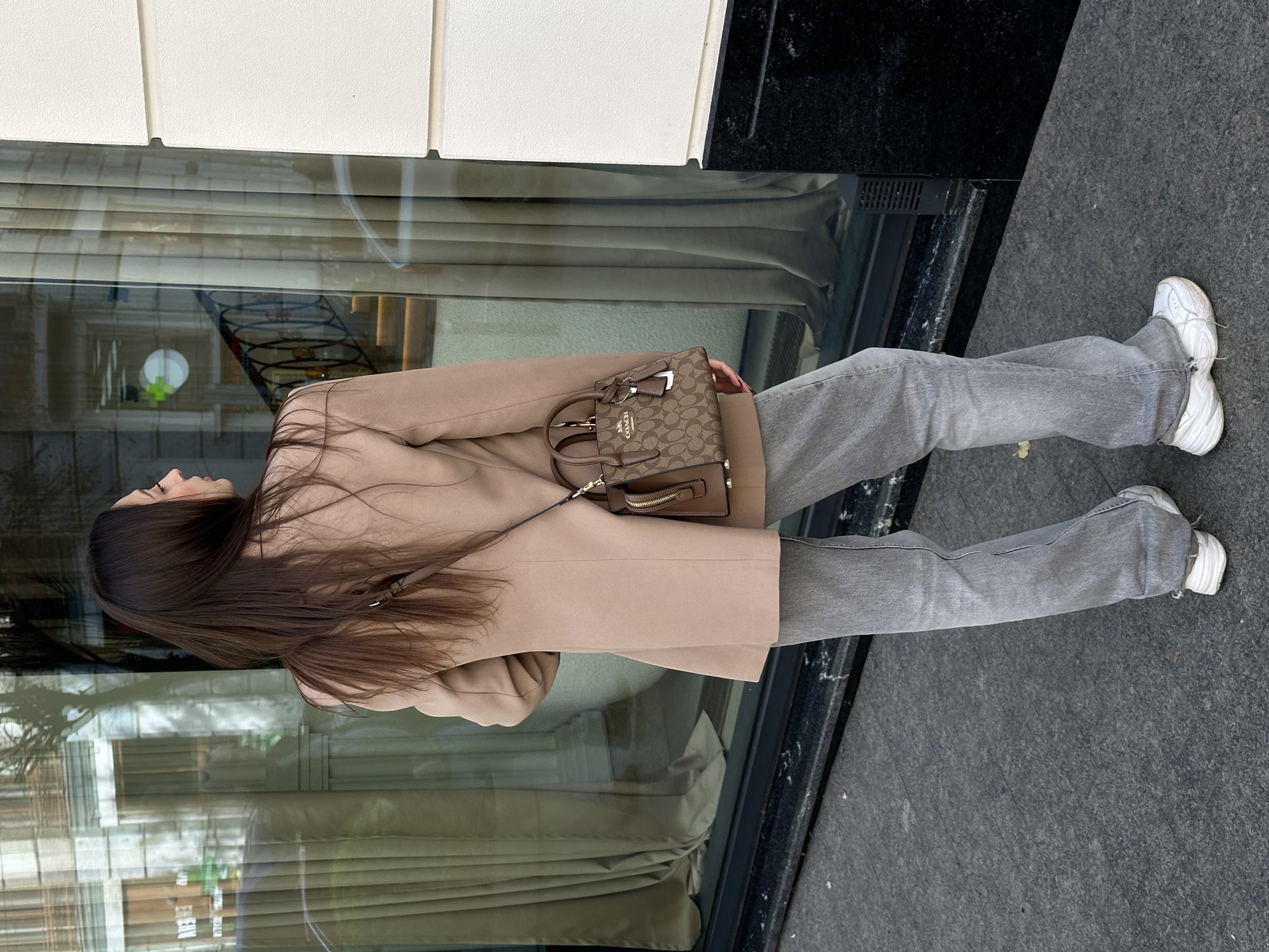 Coach Andrea Carryall In Signature Canvas Beige - 11