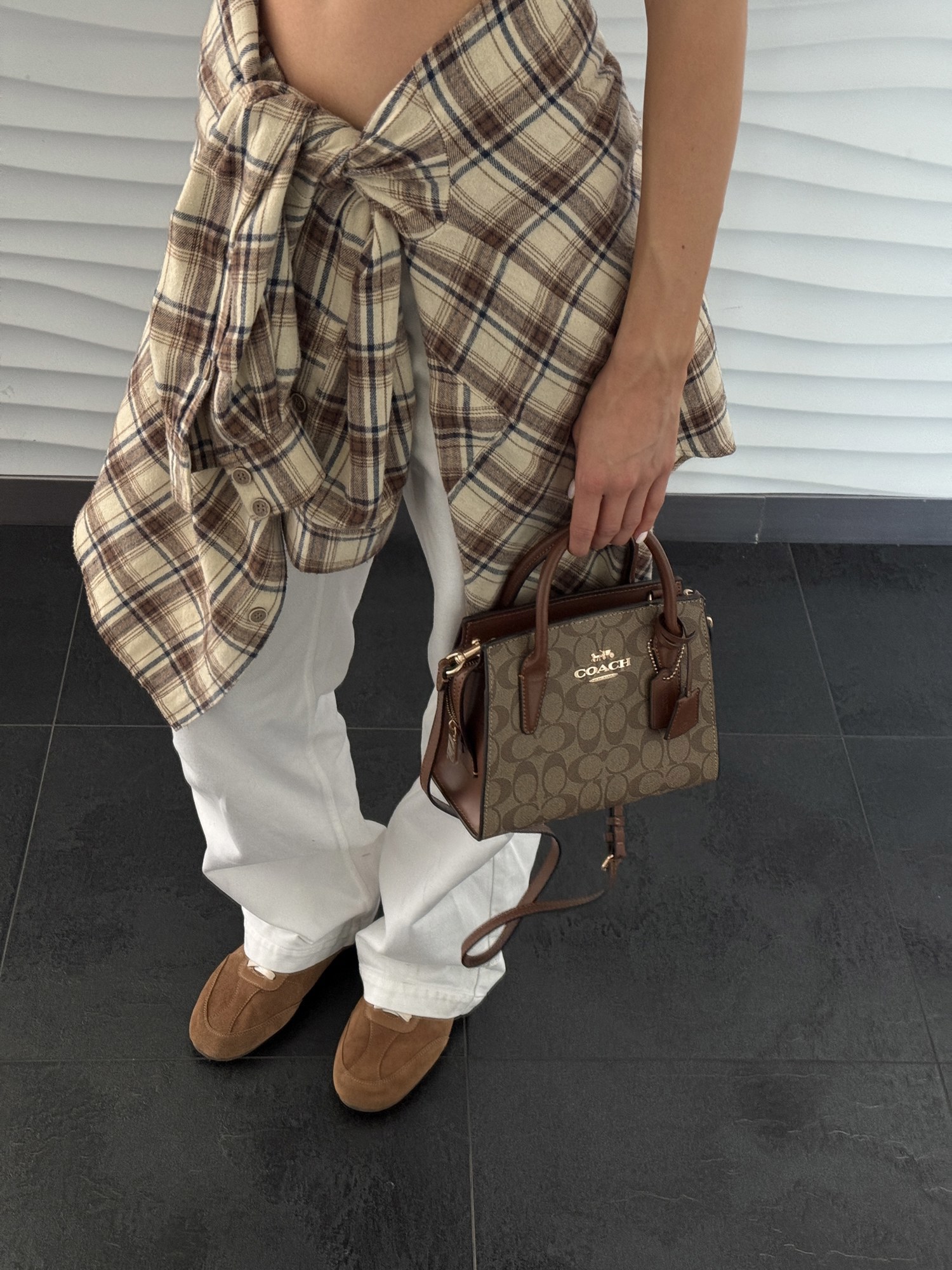Coach Andrea Carryall In Signature Canvas Brown/Beige [оригінальн - 7