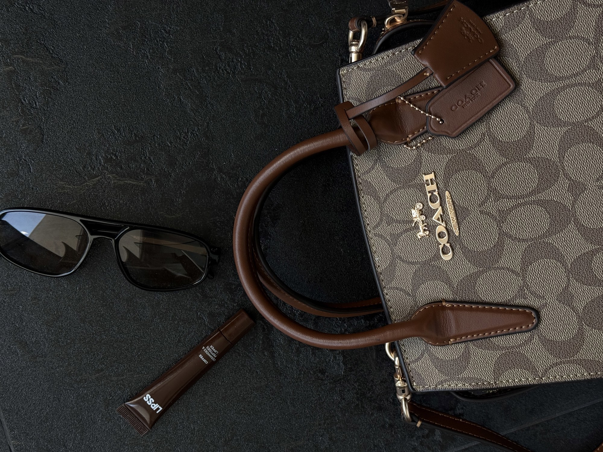 Coach Andrea Carryall In Signature Canvas Brown/Beige [оригінальн - 9