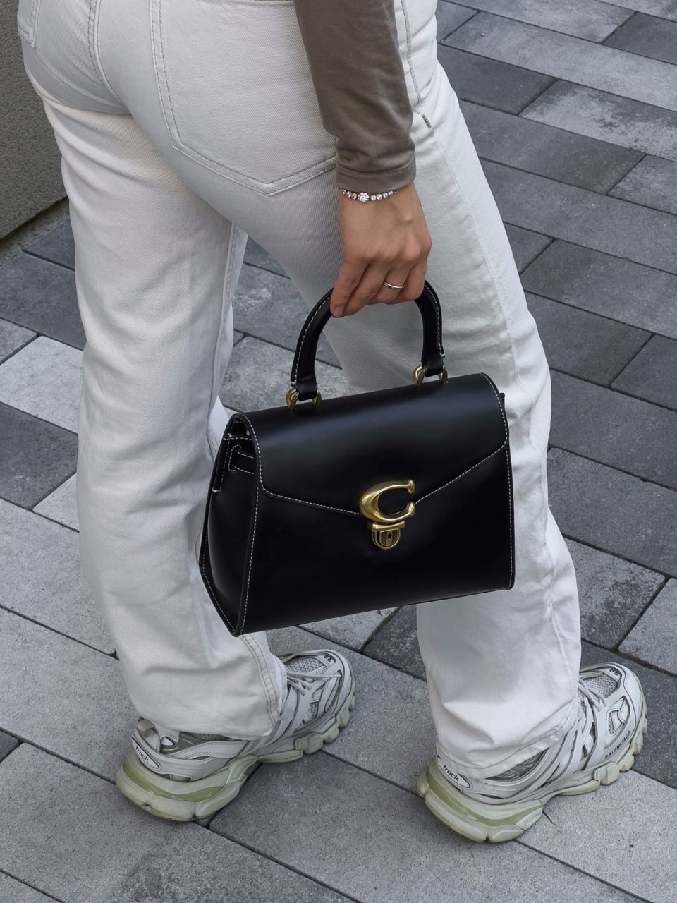 Coach Bandit Top Handle Bag 20 in Smooth Leather - 12