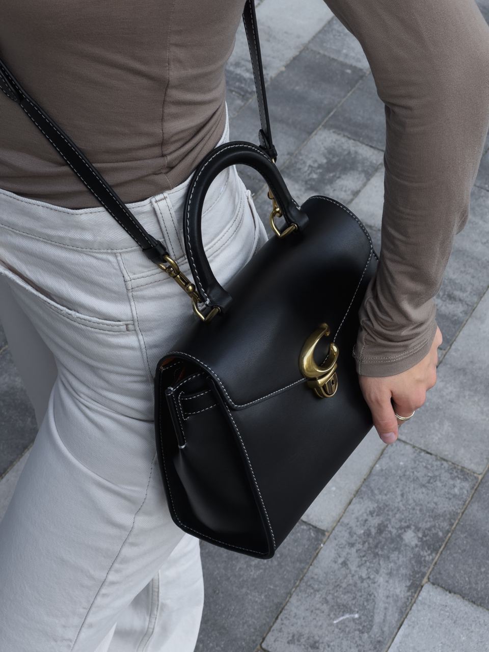 Coach Bandit Top Handle Bag 20 in Smooth Leather - 9