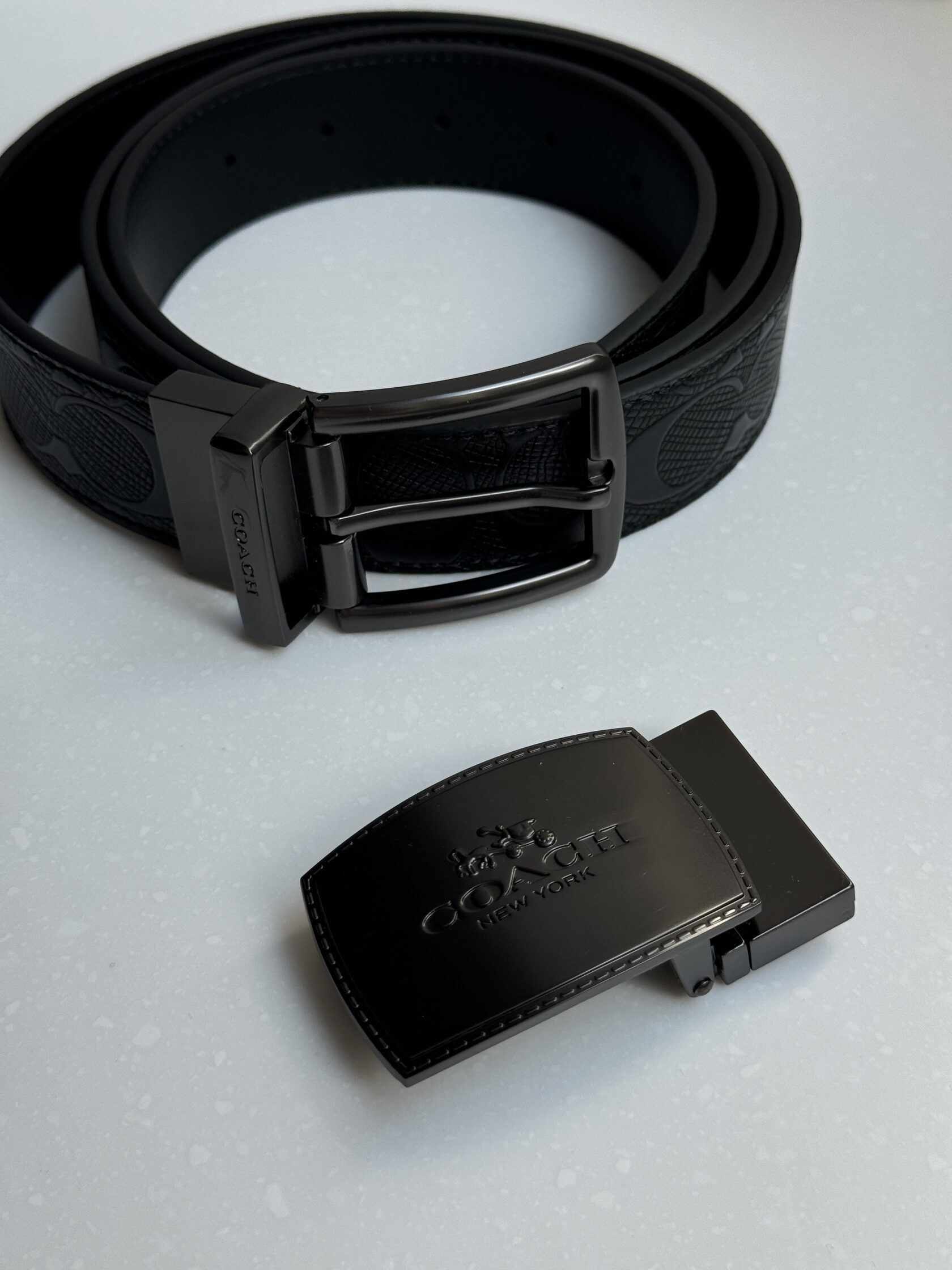 Coach Belt Kit Black Leather/Black Fittings - 8