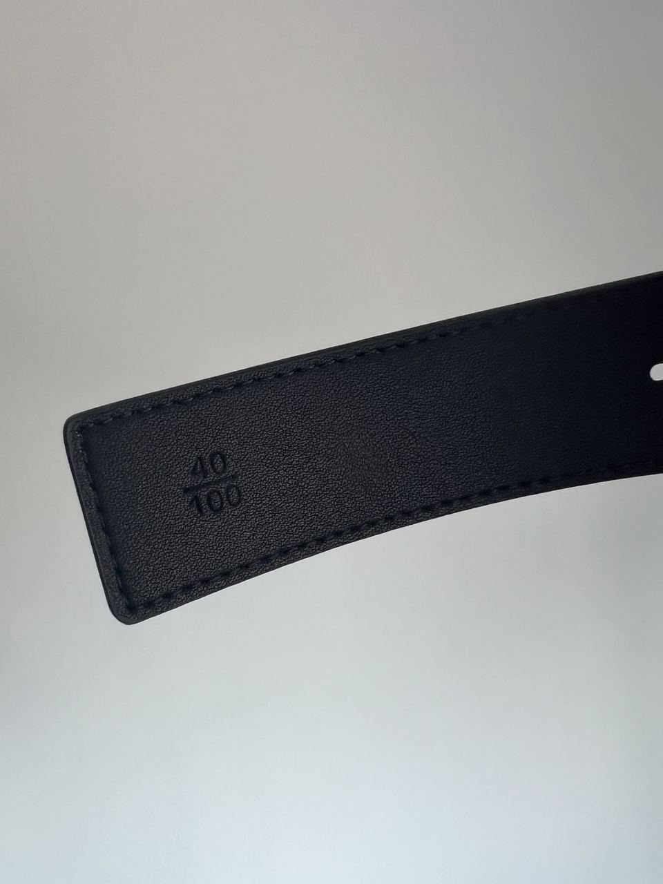 Coach Belt Kit Black Leather/Silver Fittings - 15