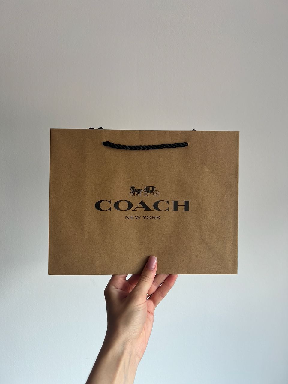 Coach Belt Kit Black Leather/Silver Fittings - 17