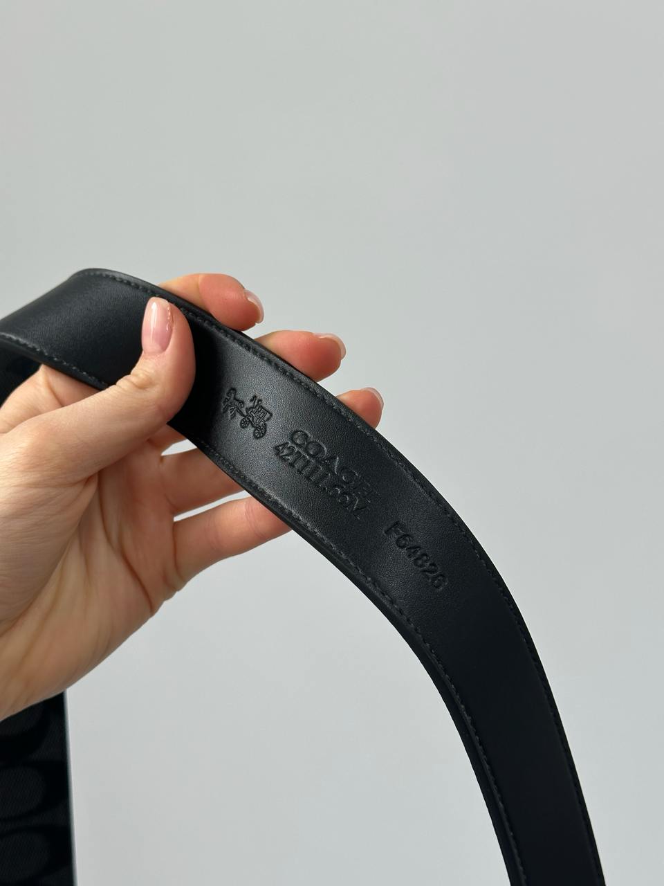 Coach Belt Kit Grey Canvas/Canvas Fittings - 17