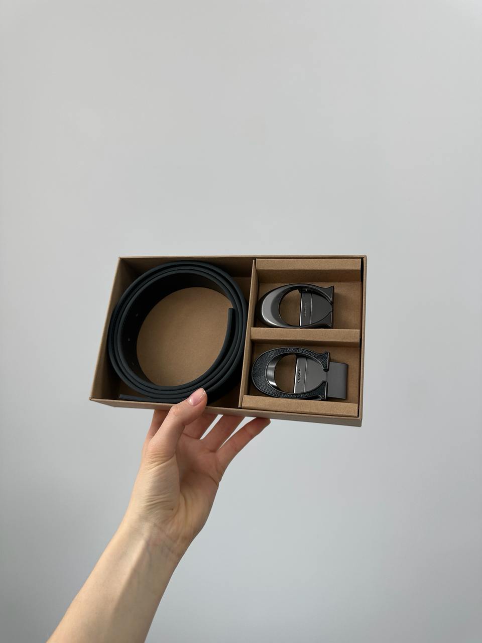 Coach Belt Kit Grey Canvas/Canvas Fittings - 8