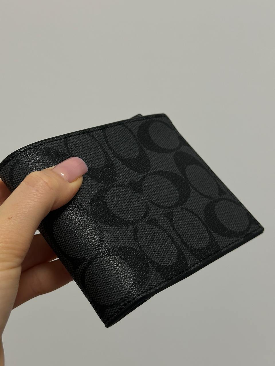 Coach Boxed 3 In 1 Wallet Gift Set In Signature Canvas Black Logo - 8